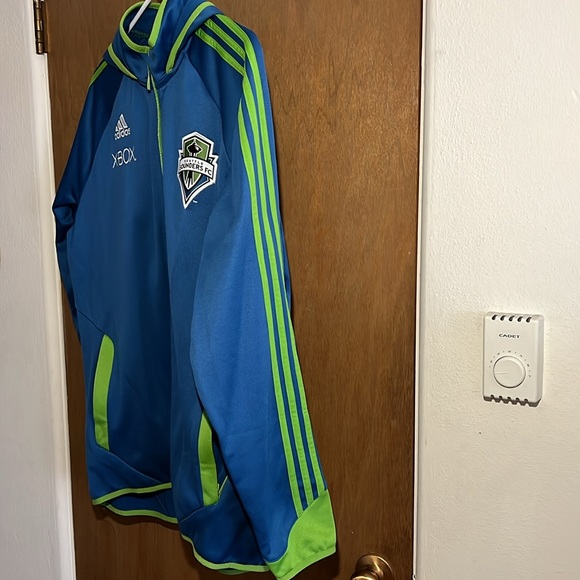 Adidas Seattle Sounders FC Full Zip Hoodie - Picture 3 of 7